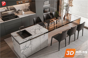 Kitchen island Skp Files